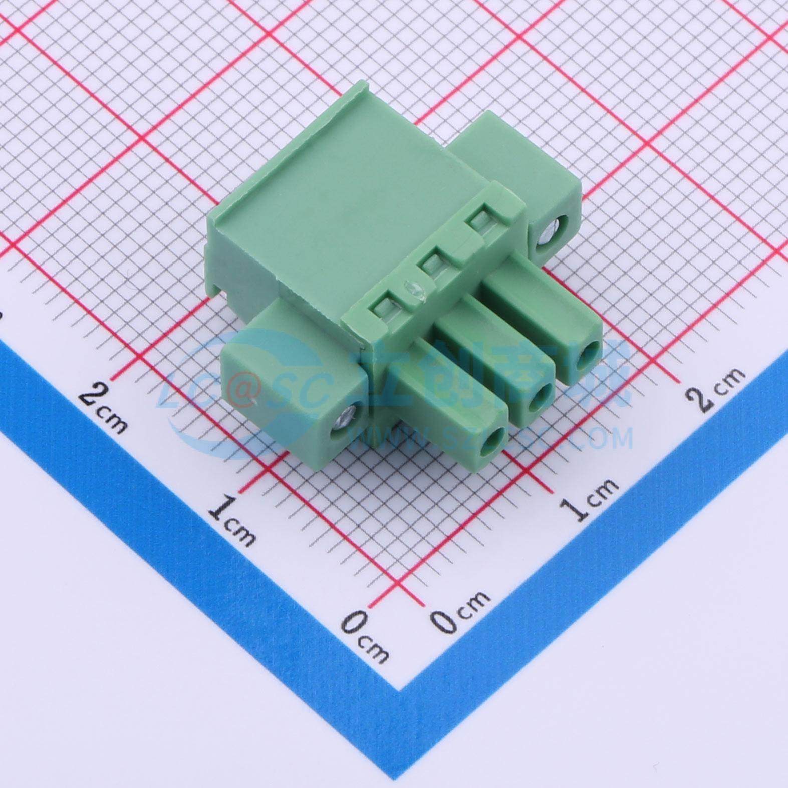 插拔式接线端子 DB2EKAM-3.81-3P-GN-S P=3.81mm 1x3P 电子元器件 - 图0