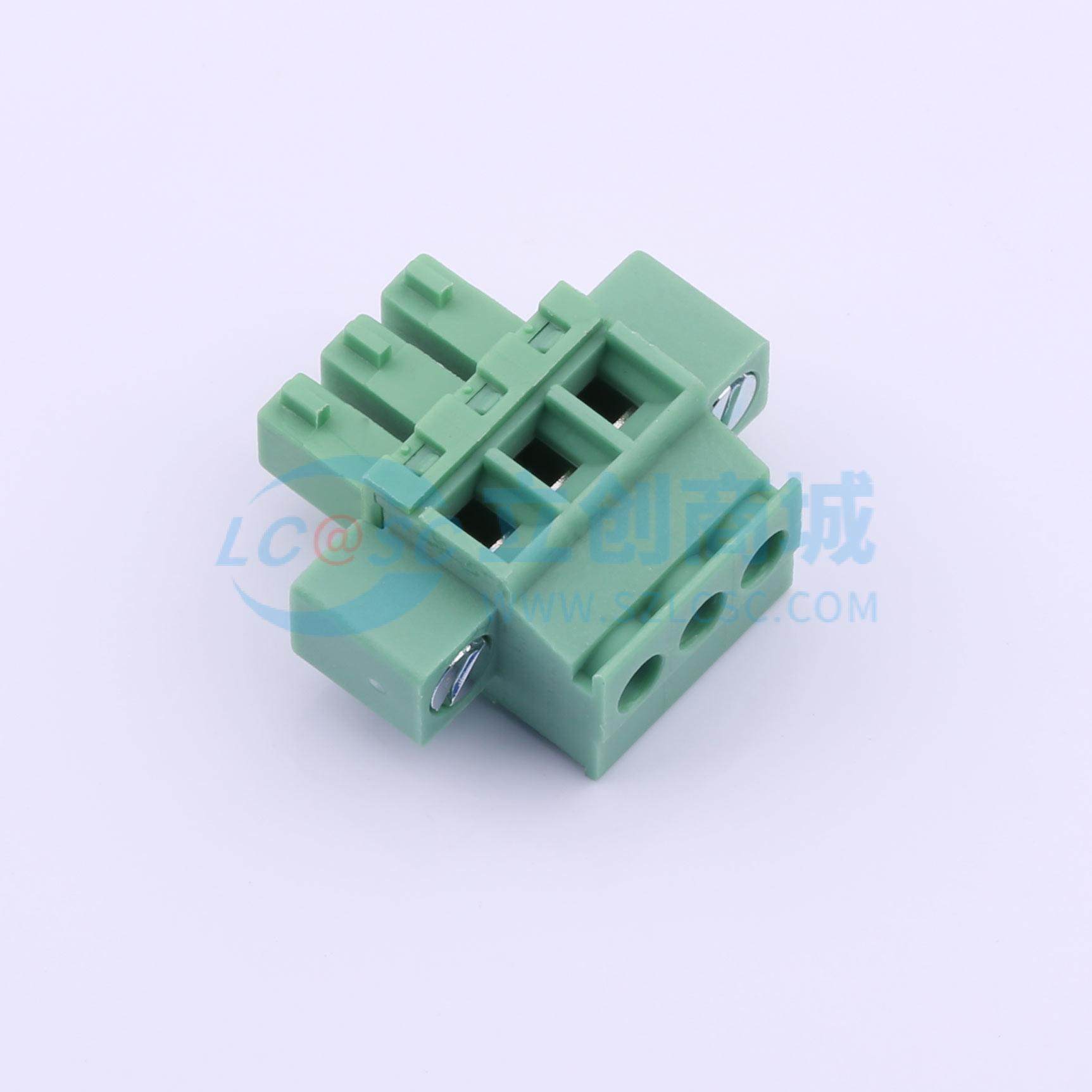 插拔式接线端子 DB2EKAM-3.81-3P-GN-S P=3.81mm 1x3P 电子元器件 - 图1