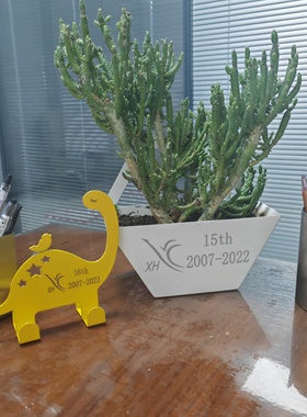 小恐龙粘墙挂钩摆件对称有字