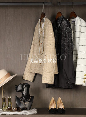 衣帽间摆件轻奢风衣服女士装饰品