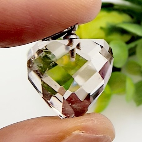 天然茶水晶刻面圆椎体吊坠挂坠男女清热降火明目消暑一物一图A36,淘宝优惠券,粉丝福利购,淘宝优惠卷