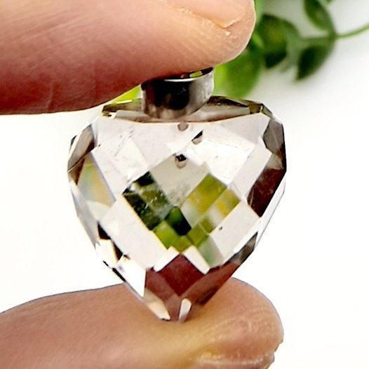 天然茶水晶刻面圆椎体吊坠挂坠男女清热降火明目消暑一物一图A36,淘宝优惠券,粉丝福利购,淘宝优惠卷