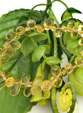 精品天然巴西黄水晶滴水刻面手链手串女款饰品礼物招财旺运A30