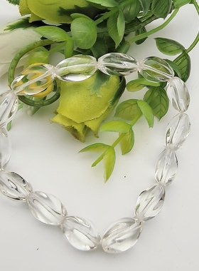 8A天然白水晶五棱米珠女款手链手串调节情绪增进健康一物一图A35