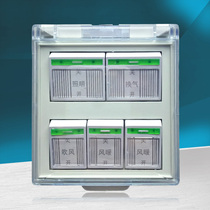 Flip Bath Bully Universal Switch 5 Control PTC Superconducting Bath Bully Five Open Control 16A Anti-Water Bath Bully Special Switch Box