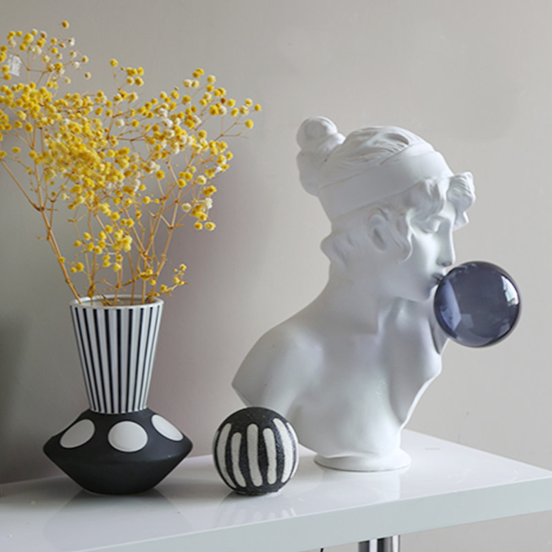 轻奢吹泡泡女孩雕塑摆件电视柜客厅高级感小众装饰品创意艺术雕像,淘宝优惠券,粉丝福利购,淘宝优惠卷