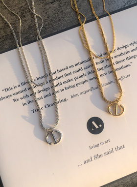 洗澡不用摘的猪鼻子项链