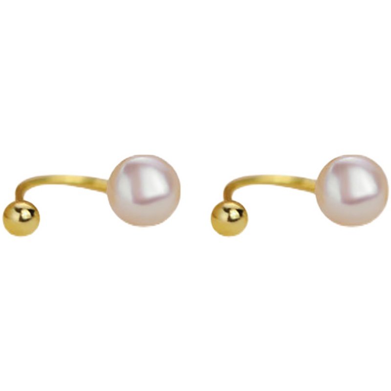 通体S925纯银饰淡水珍珠耳环新款潮复古法式高级小众设计耳钩个性,淘宝优惠券,粉丝福利购,淘宝优惠卷