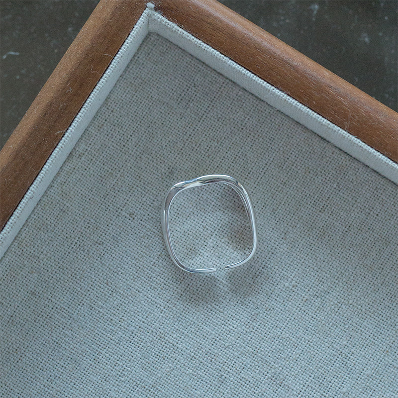 通体S925纯银戒指双层开口可调不掉色简约个性百搭时尚韩国女款潮,淘宝优惠券,粉丝福利购,淘宝优惠卷