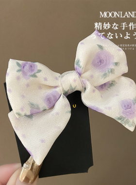 清仓捡漏福利款甜美蝴蝶结发夹女
