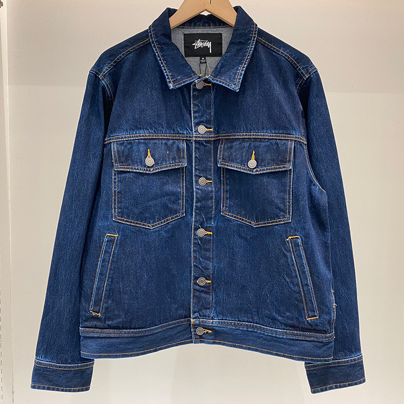 潮物Woo Stussy Denim Ranch Jacket 丹宁水洗牛仔夹克情侣外套潮 - 图0