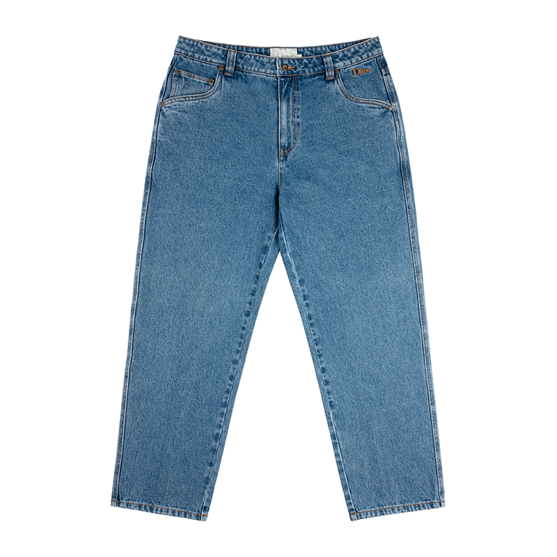 Dime Classic Relaxed Denim Pants 刺绣滑板宽松直筒牛仔长裤潮 - 图3