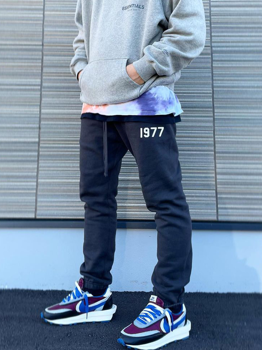 Fear of God Essentials 1977 Sweatpants FOG抽绳束脚休闲运动裤 - 图0