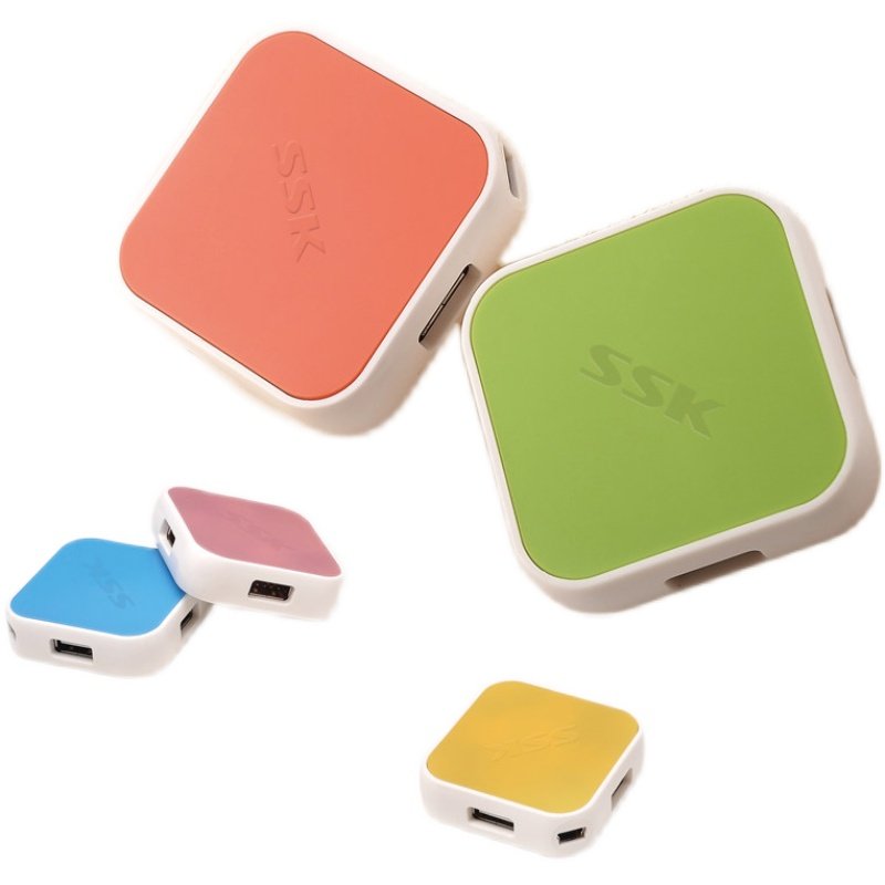 SSK飚王 缤纷SHU029 高速电脑集线器 USB HUB 一拖四 4口分线器,淘宝优惠券,粉丝福利购,淘宝优惠卷