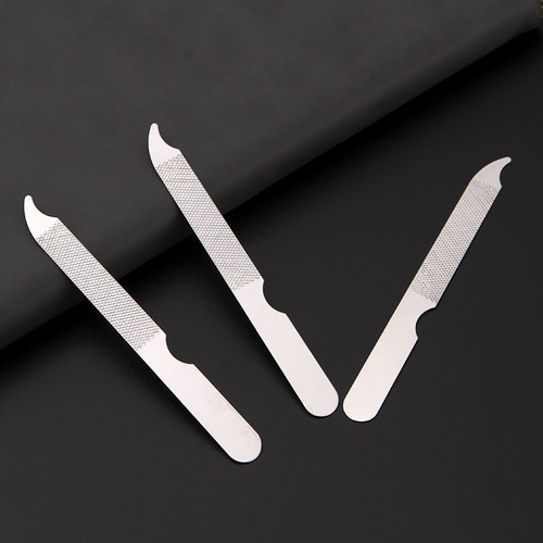 指甲锉打磨条美甲神器不锈钢砂条脚小家用锉刀修甲美甲工具套装挫 - 图0