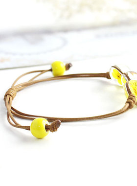 女玻璃清新植物森系手链包邮