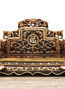 镀金中式风座椅菩萨像居家弥勒佛