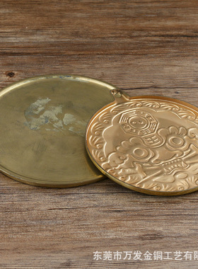 黄铜八卦镜风水办公室创意装饰