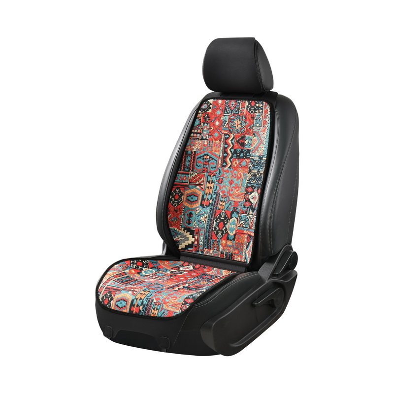 网红异域风汽车通用坐垫神秘民族风防滑透气四季美女活力南瓜
