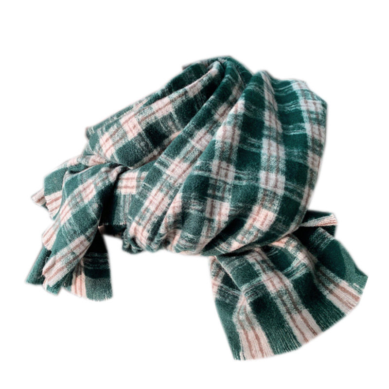 韩版CHIC学院风格子仿羊绒围巾披肩围脖保暖男女情侣外搭秋冬季潮,淘宝优惠券,粉丝福利购,淘宝优惠卷