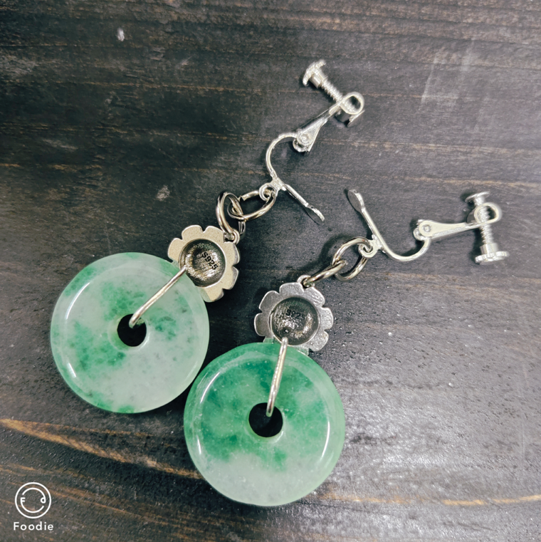 琉璃狮子头平安扣耳环一对儿！孤品不退换！自己做的,淘宝优惠券,粉丝福利购,淘宝优惠卷