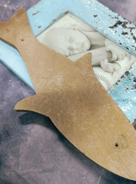 木质雕刻鱼造型摆件孤品不退换（随单包邮）