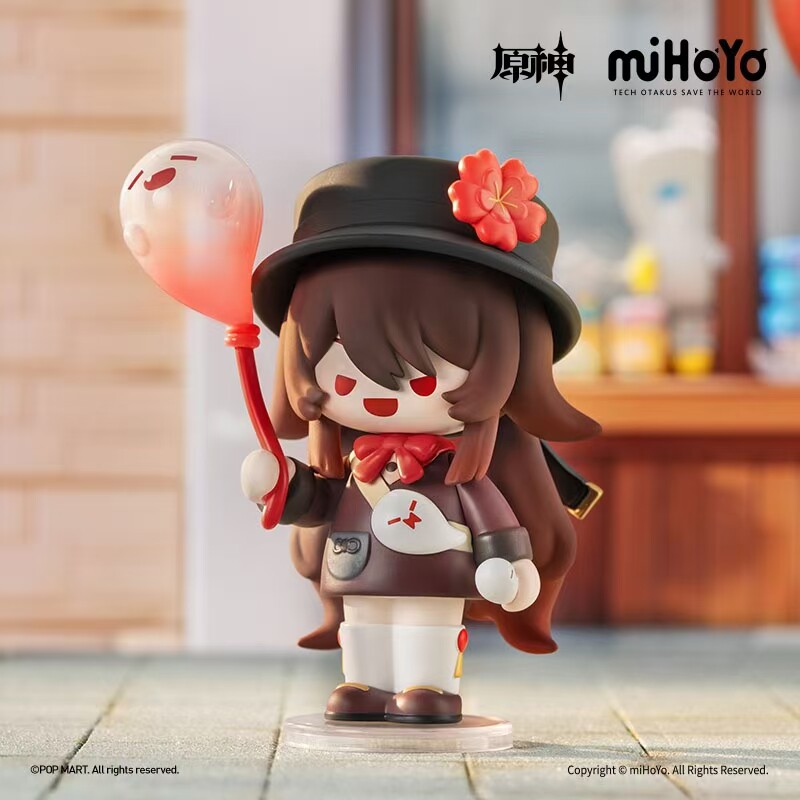POPMART泡泡玛特原神变装联名漫想主题Q版盲盒温迪摆件潮玩手办