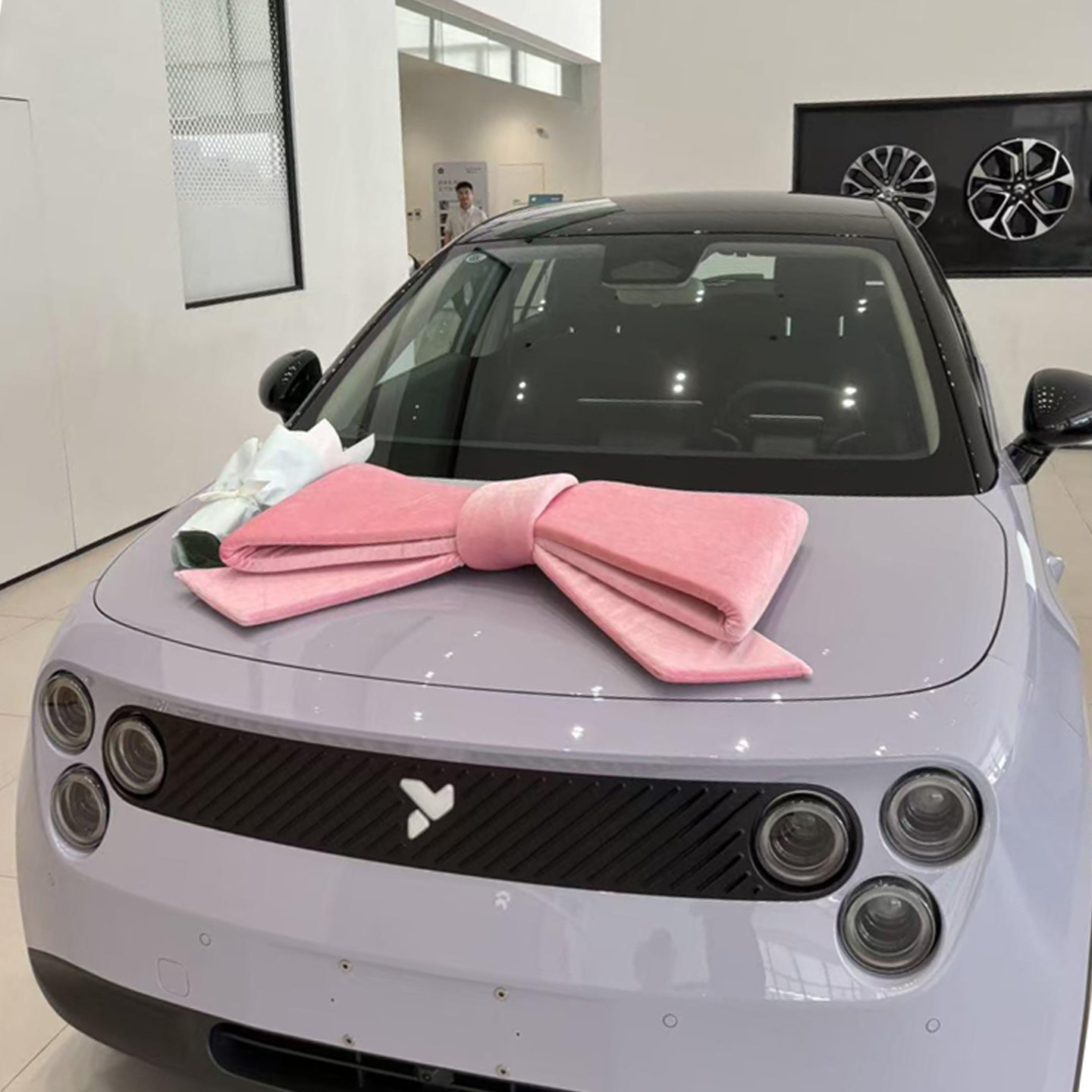 萤火虫交车蝴蝶结粉色蝴蝶结交车仪式布置新车交车提车大红蝴蝶结,淘宝优惠券,粉丝福利购,淘宝优惠卷