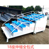 Stadium Trackfield Ground Floor Seats Retractable finish Referee Bench end Timing Desk 18 seats movable