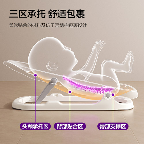 飞利浦新安怡新生儿婴儿洗澡神器可坐躺宝宝躺托支架防滑浴盆浴架 - 图0