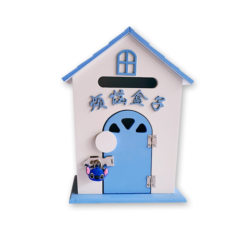韩式心语信箱烦恼盒子幼儿园小学挂墙箱子摆台盒子拍摄道具邮箱-图3