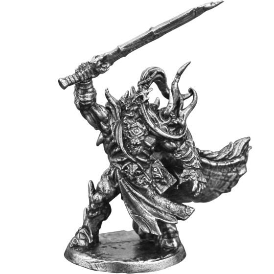 白铜金属魔兽族食人魔古代兵人模型手办成品桌面游戏摆件饰品玩具