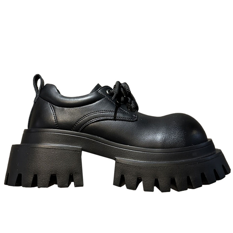 今年很流行~甜酷真皮厚底大头小皮鞋女冬春季配阔腿裤增高德比鞋,淘宝优惠券,粉丝福利购,淘宝优惠卷