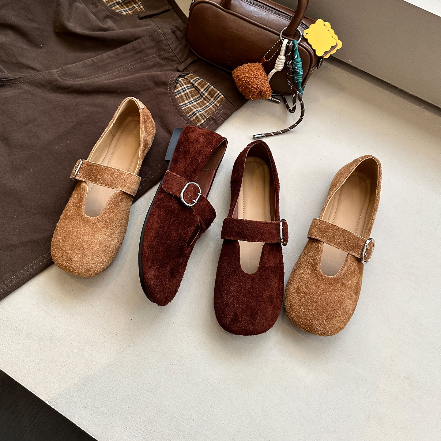 精致时尚~品质新款显瘦牛皮软底平底气质单鞋女鞋子小皮鞋奶奶鞋,淘宝优惠券,粉丝福利购,淘宝优惠卷