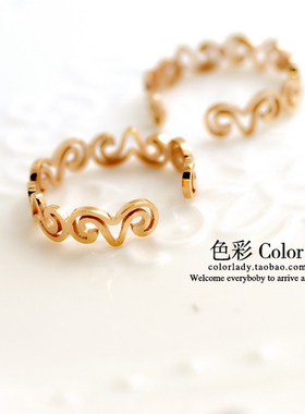 包邮白羊座开运尾戒女钛钢玫瑰