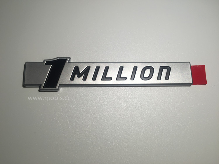 现代起亚1million车标一1百万辆K3K4K5朗动领动索八索九智跑IX35 - 图2