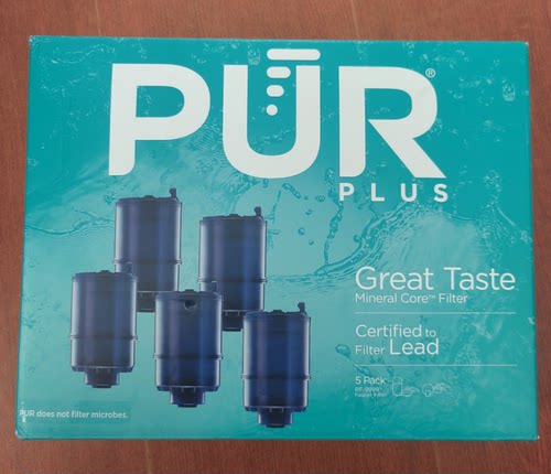 现货 美国PUR三段过滤厨房直饮水龙头净水器单滤芯 4只一盒 - 图2