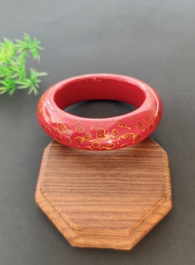 手镯木质纯天然大漆孤品手工非遗