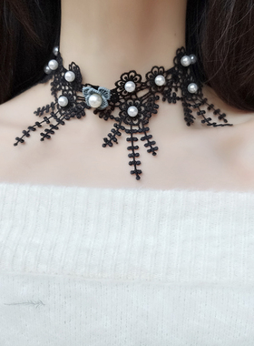 原创蕾丝夸张唯美风配饰颈链项圈