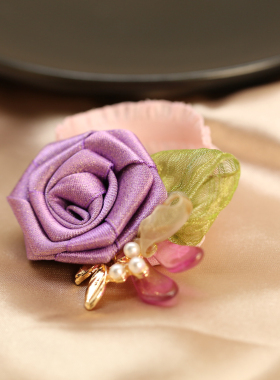 轻奢设计款晚会花朵弹力表演手环