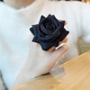 2021 Original New Rose Flower Ring Stage Dazzling Extra Large Exaggerated Internet Celebrity Temperament Unique Flower Bud Ring