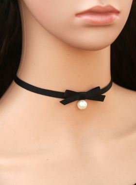 韩国高俊熙颈链珍珠项圈送女友