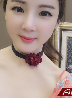 热卖送女友玫瑰花朵简约舞台颈链