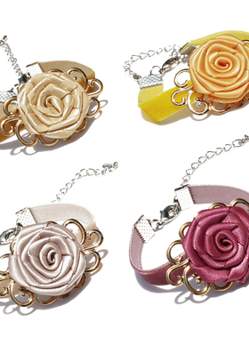 新款玫瑰花朵蕾丝镂空腕带公主