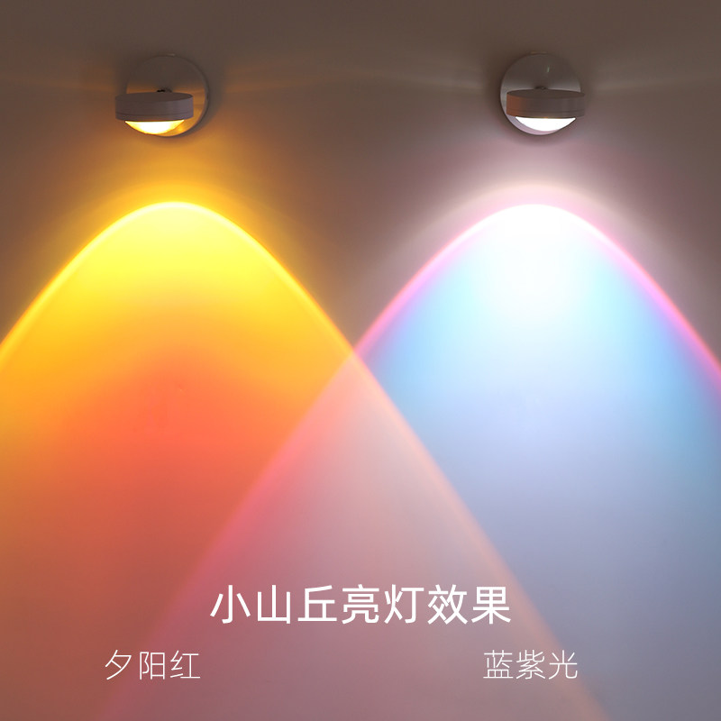 遥控电池无线充电射灯免接线免打孔小山丘氛围磁吸射灯背景墙壁灯,淘宝优惠券,粉丝福利购,淘宝优惠卷