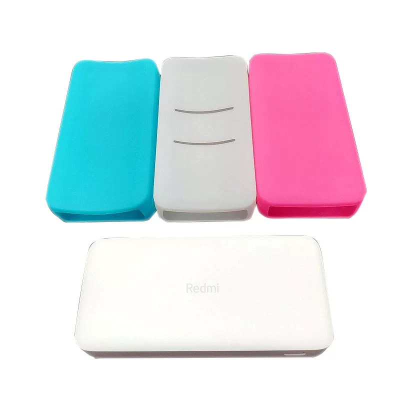Применимый аккумулятор Xiaomi Redmi Redmi Charging Treasure 20000 мАч, мобильная батарея, силиконовый чехол противоскользящий