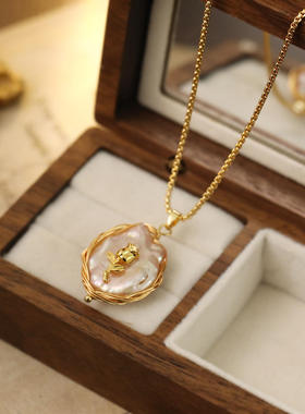 合金马鞭链中古大巴洛克天项链