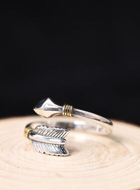 戒指女时尚做旧复古爱神之箭头个性设计感ins潮简约气质网红指环