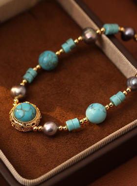 国潮新中式绿松中古vintage设计