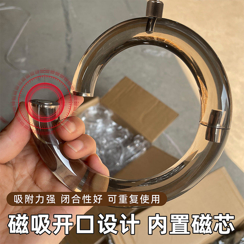 服装店s钩水晶亚克力吊环可开口透明圆圈衣架挂钩围巾丝巾领新款,淘宝优惠券,粉丝福利购,淘宝优惠卷